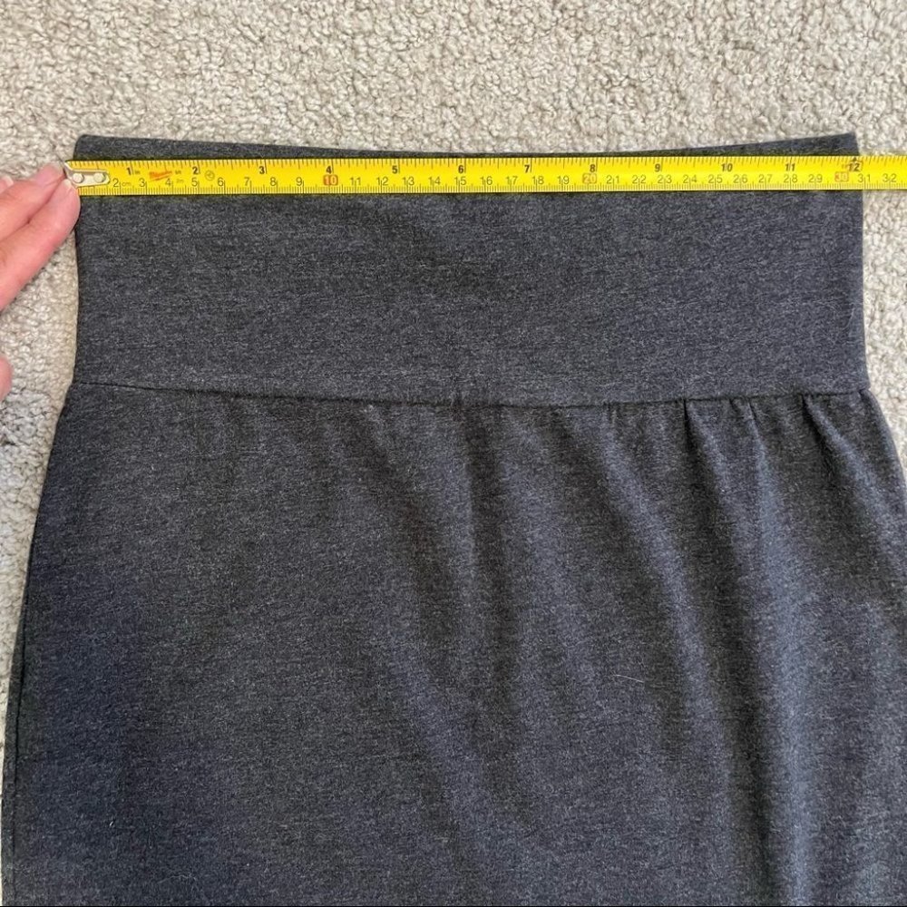 Aritzia Talula Dark Grey High Waist Bodycon Mini Skirt - Picture 6 of 9